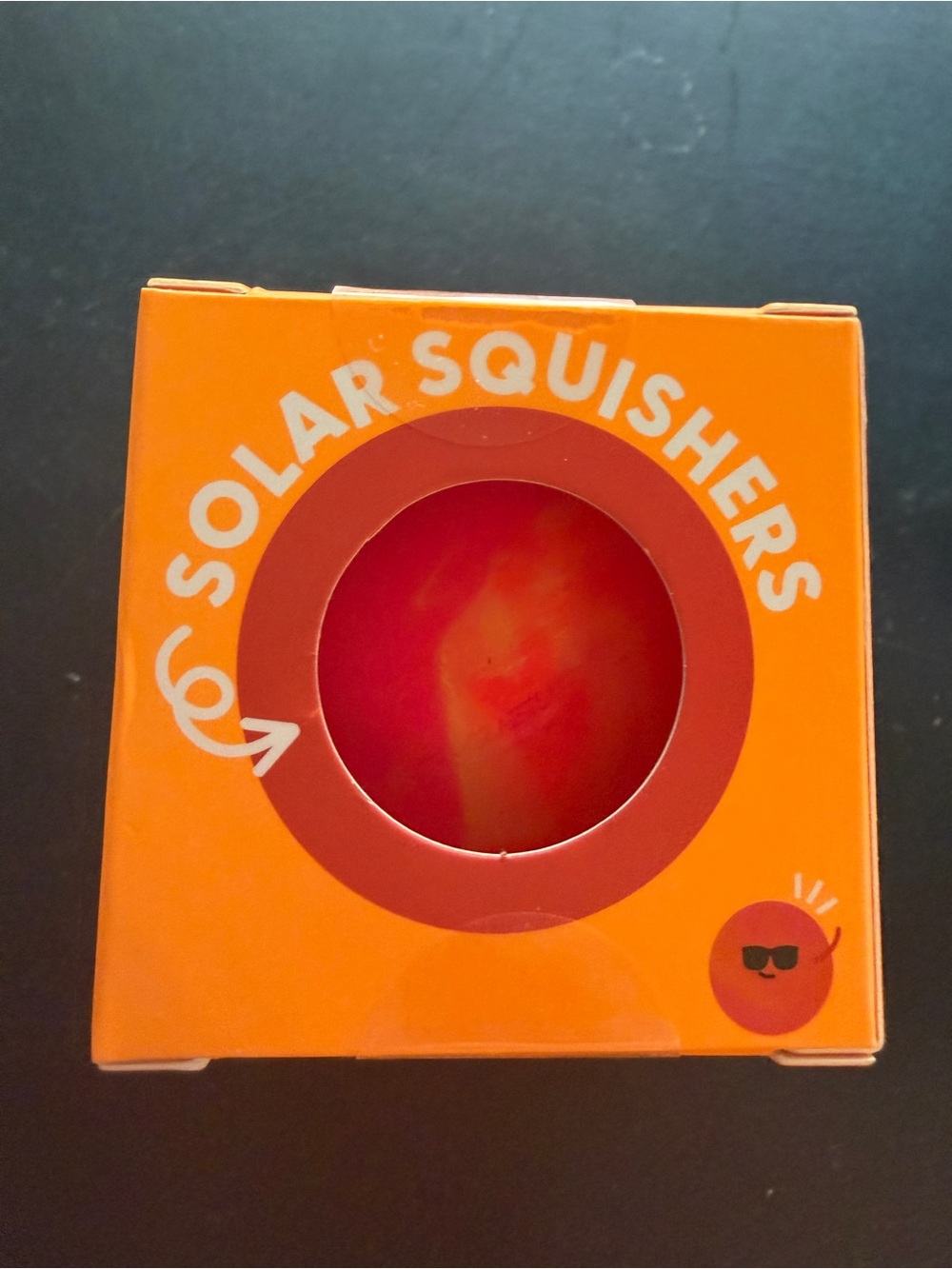 New J'adore Solar Squishy Ball Orange Yellow Squishers Squeeze Fidget Toy 3+